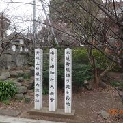 神社のそばには「大徳寺跡」という石碑がありました。