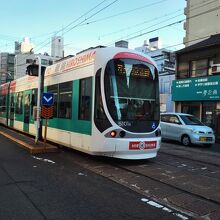 宮島口から乗車した車両。宮島線から直通してきた