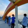 駅から近くで、日本海に沈む夕日を容易に眺められる場所