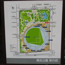 横浜公園案内図