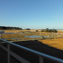 東日本大震災 原子力災害伝承館(屋上テラスから祈念公園方面)