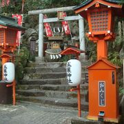 玉簾神社、往復5分