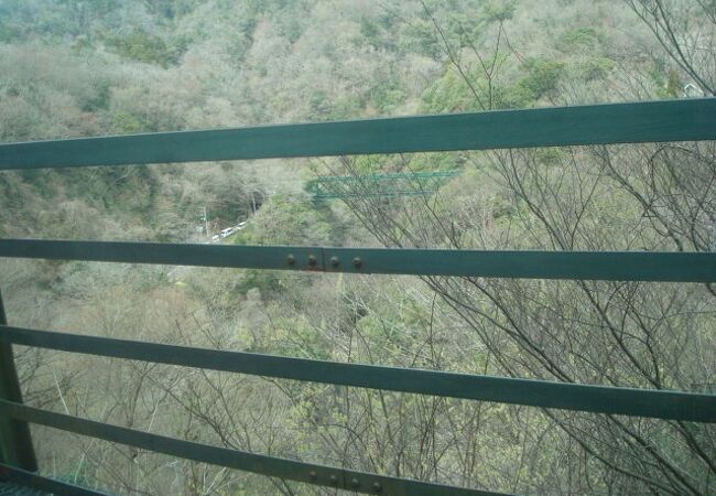 出山信号所から早川鉄橋(出山の鉄橋)を見ました