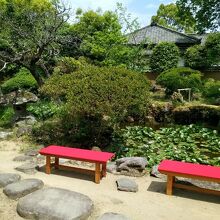 大原邸の日本庭園風景