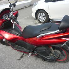 レンタルしたバイク