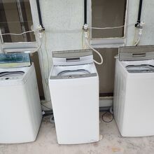 無料で使える洗濯機　3台有り　洗剤も置いてます。