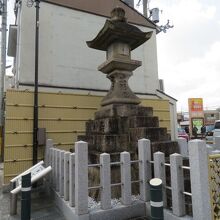 石の柵に大事に囲まれています