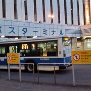 札幌駅南口のバスターミナル