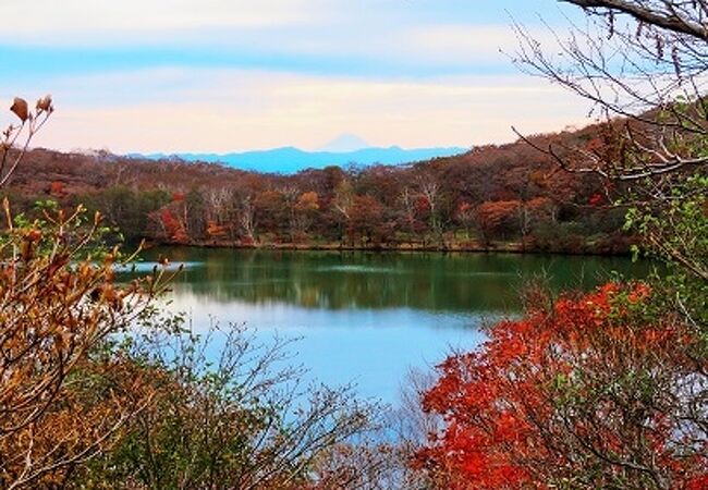 富士山と小沼の絶景