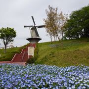 オランダ風車がシンボル （長沼フートピア公園）