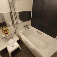 トイレの奥にあるバスルームの様子。こちらも綺麗で快適。