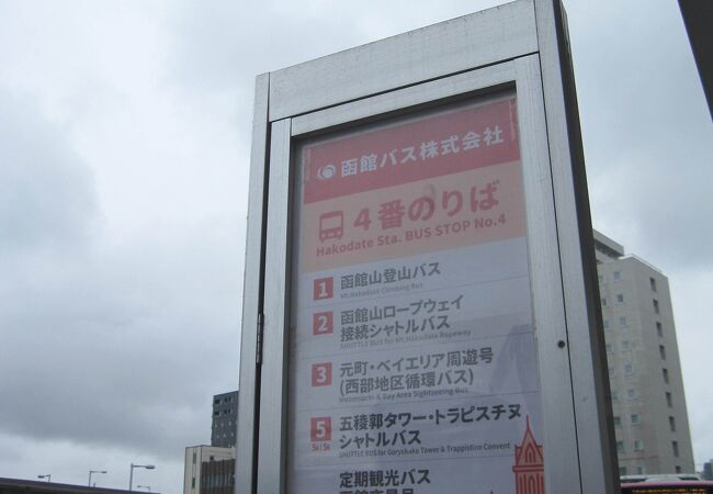 JR函館駅前にバス停