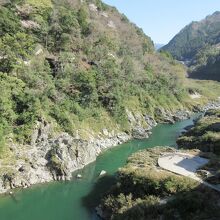 展望台から大歩危が見晴らせます