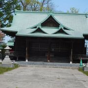 小樽の高台の上にある神社