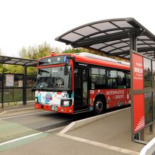 BRT気仙沼線(陸前階上駅: 自動運転用バス)