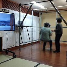 松江城VR体験風景