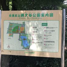 碑文谷公園案内図