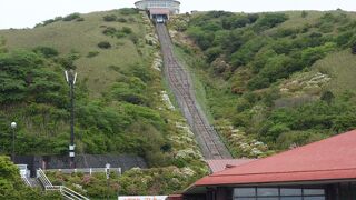 熱海峠と箱根峠の中間点。ケーブルカー乗り場がある。