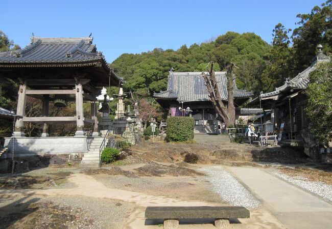 境内は岩盤がむきだしで凸凹しています