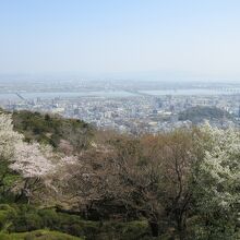 徳島市街や吉野川、淡路島、紀伊水道などが一望