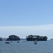 数多くの島々を見渡せる