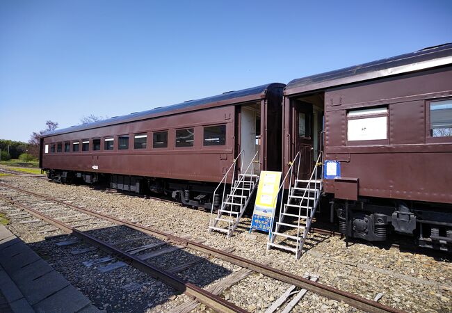 旧客を使ったライダーハウスはコロナのせいで現在閉鎖中…駅の奥にある木道からの「何もない」景色とのギャップも又面白い。