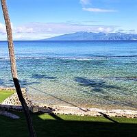 ラナイから眺めるビーチ