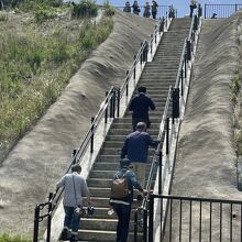 登り降りが大変です