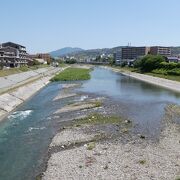 京都市内の下流域。