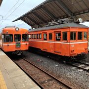 日本最古級の電車が展示されていました