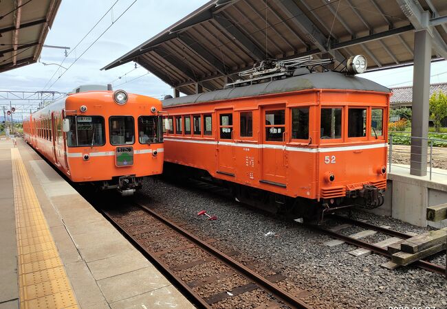 日本最古級の電車が展示されていました