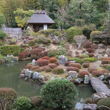 天龍寺を思わせる回遊式庭園