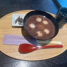 茶房やなぎ庵のぜんざい