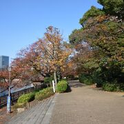 かつての佃島にある公園