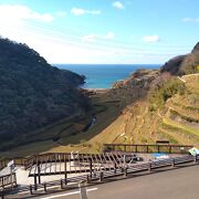 棚田と海の景色が素晴らしい