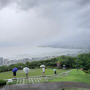 諏訪湖の展望が抜群です