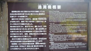 立派な石畳アーチ