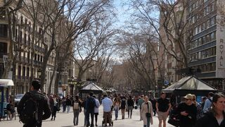 一番賑やかな通りはこれ！