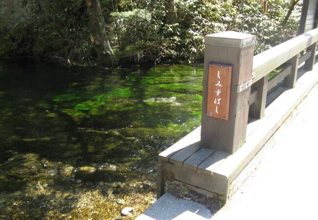 注目すべきは橋の下を流れる小さな川