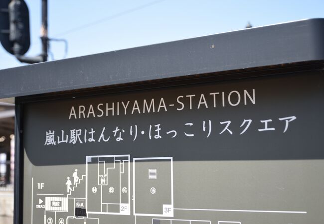 嵐山駅にあるショッピングモール