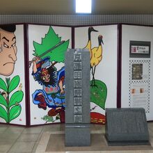 地下鉄駅構内にある