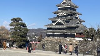 正月の松本城