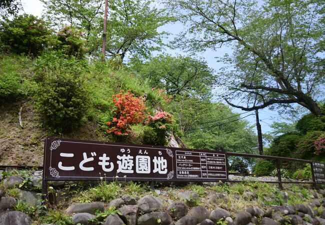 ミニSLなどの遊具がそろっている遊園地