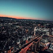 夕陽から夜景