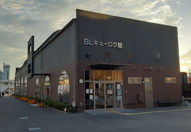 真岡駅に隣接するSL展示館