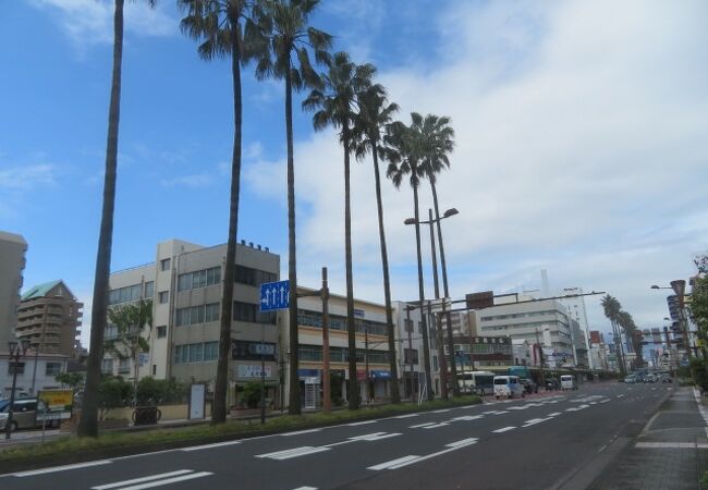 宮崎市街中心のメインストリート