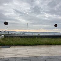 朝食会場の窓から