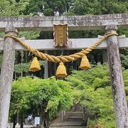 モネの池の隣にある根道神社