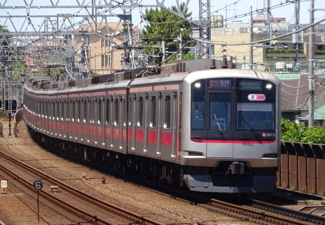 撮影名所多摩川駅で相鉄直通電車を撮る