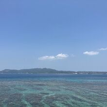 道の駅目の前の海